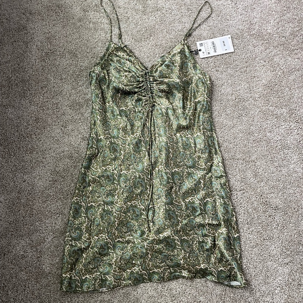 Zara Green mini dress